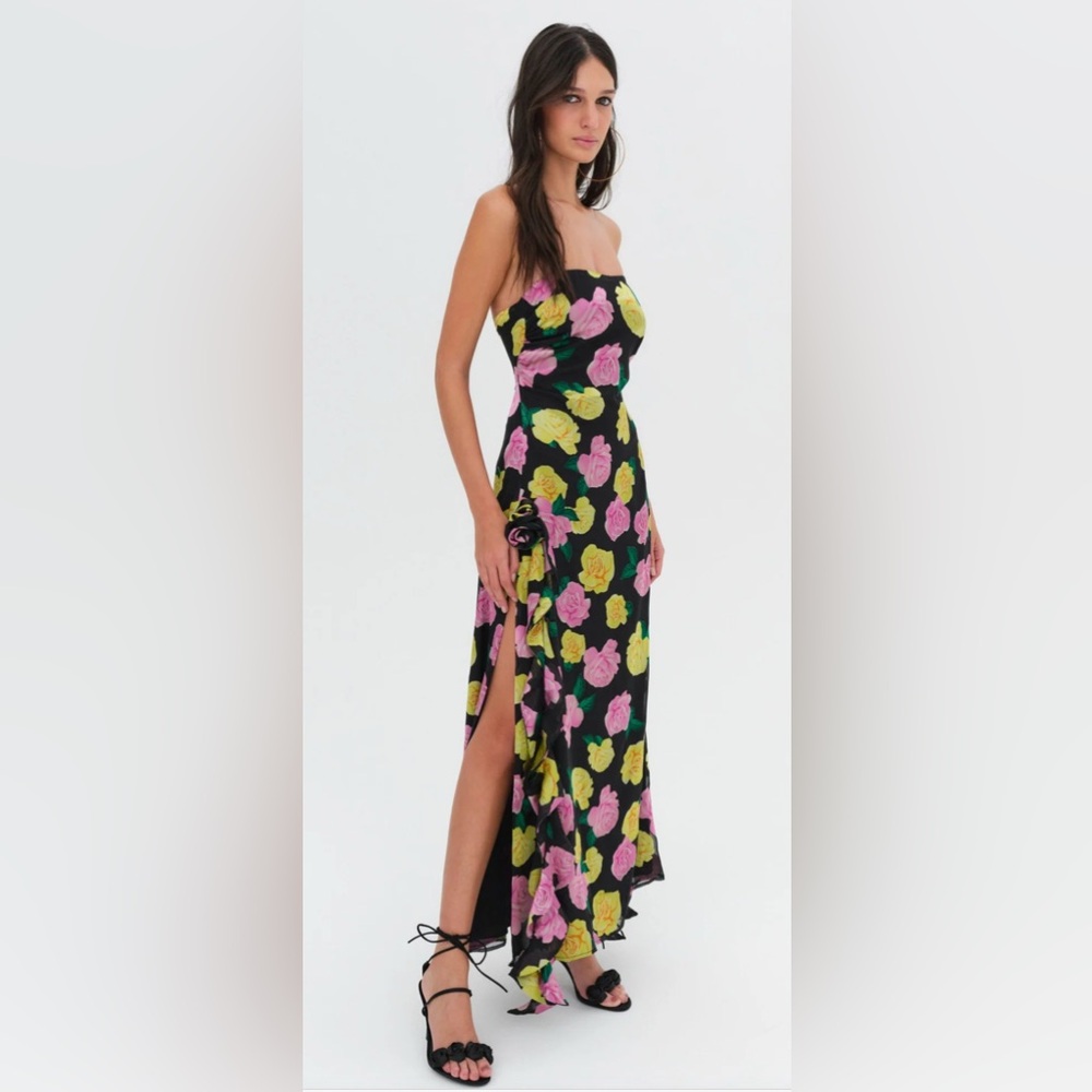 For Love And Lemons Madison Strapless Maxi Dress SAMPLE - Picture 2 of 3